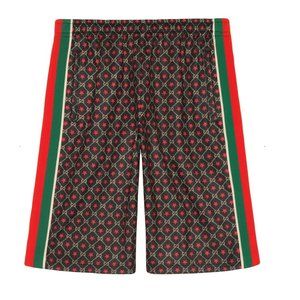 Gucci GG Star Print Track Shorts in Black NEW WITH TAGS